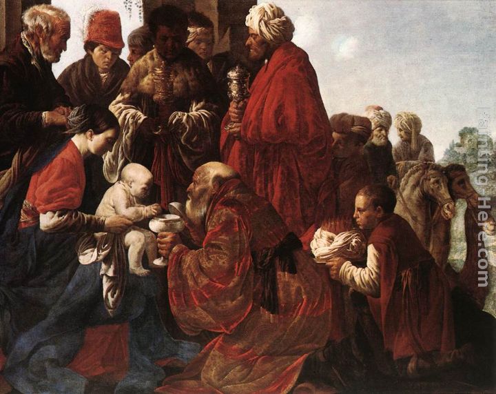 The Adoration of the Magi painting - Hendrick Terbrugghen The Adoration of the Magi art painting